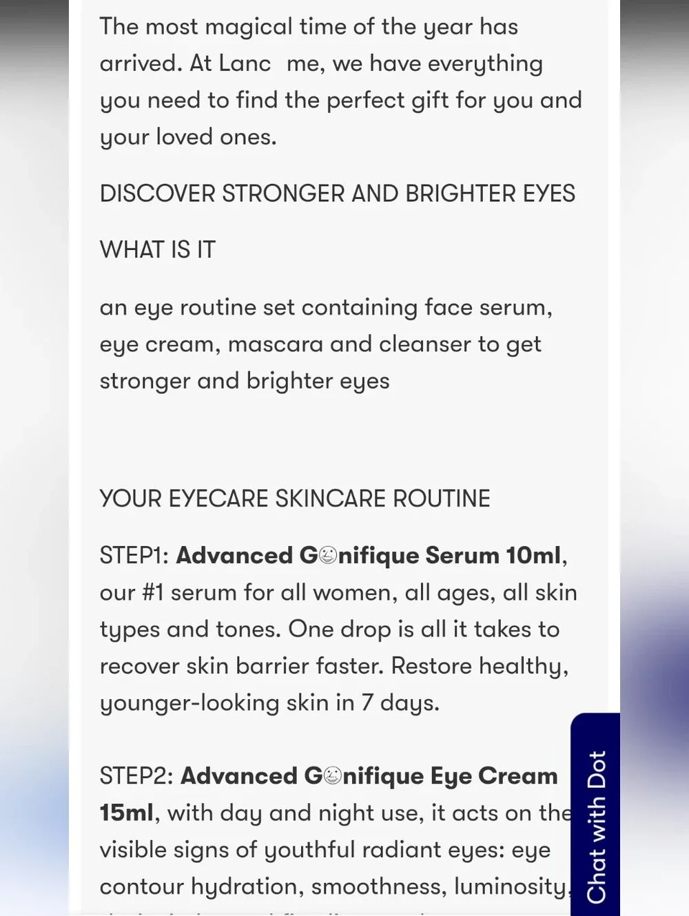 Lancôme Paris Advanced Genifique Eye Cream Set